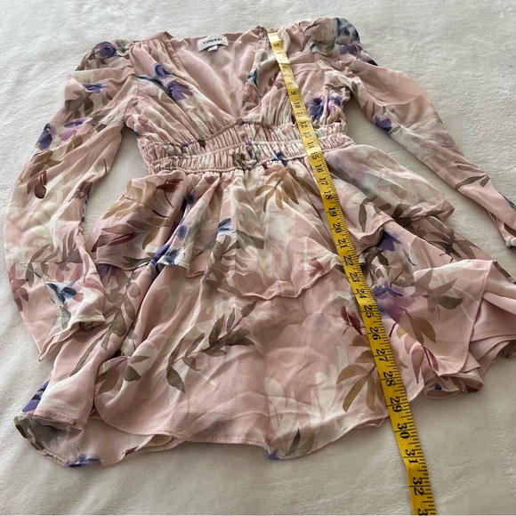Yumi Kim Samba Mini Dress in Sky High Sand Light Pink Floral - Small - Picture 8 of 8